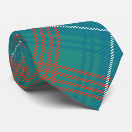 Corbata Plaid Clan Wilson Naranja Check Tartan
