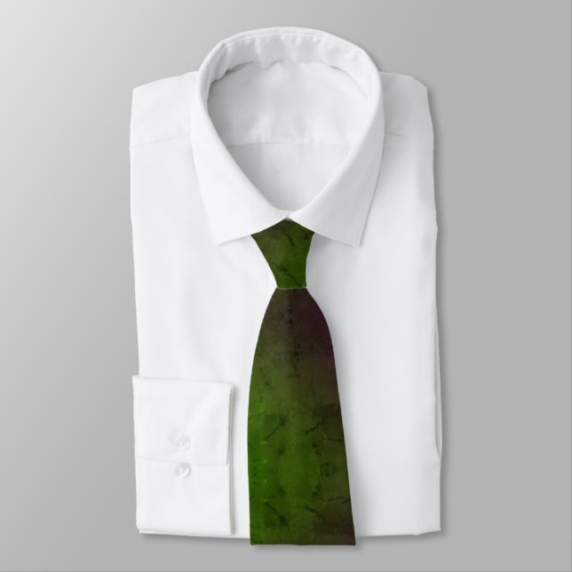 Corbata Plaid de Bosque Místico (Atado)