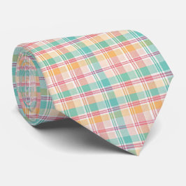 Corbata Plaid de cuadros multicolor