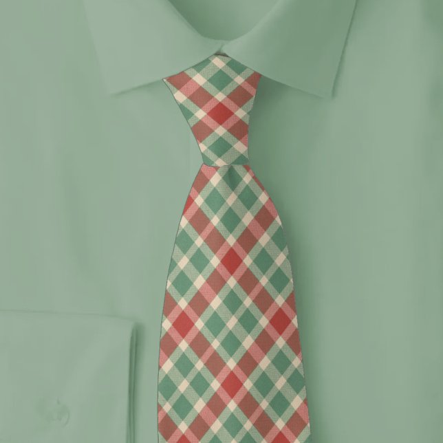 Corbata Plaid de Navidad Rústico (Subido por el creador)