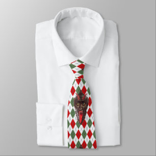 Corbata plaid navidades krampus