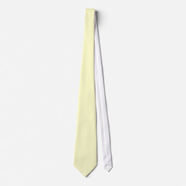 Corbata Plain Cream Tie (Anverso)