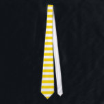 Corbata Plantilla de rayas blancas amarillas en color mode<br><div class="desc">Elegante Diseño Moderno,  Planta Restringida Amarilla Blanco Elegante.</div>