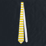 Corbata Plantilla de rayas blancas amarillas en color mode<br><div class="desc">Elegante Diseño Moderno,  Planta Restringida Amarilla Blanco Elegante.</div>
