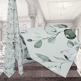 Corbata Plata Eucalyptus Greenery Boda Sage Green