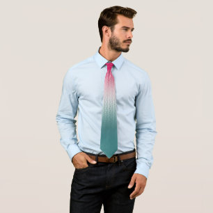 Corbata Plata magenta silenciada Verde azulada