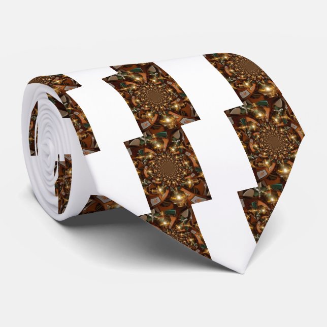 Corbata Plata y oro (Enrollado)