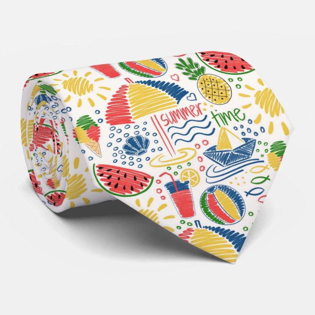 Corbata playa de verano (Enrollado)