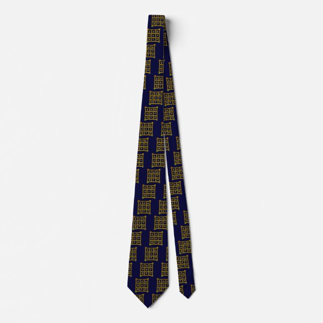 Corbata PLAZA MAGIC 33, azul (Anverso)