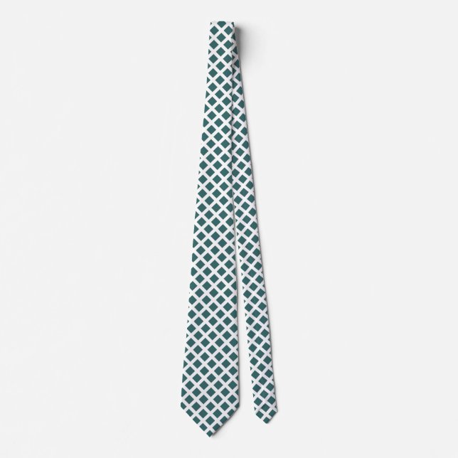 Corbata Plazas diagonales - Moss Green sobre los lazos de  (Anverso)