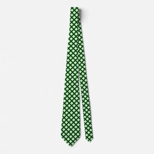 Corbata Plazas diagonales - verde menta en el cuello verde