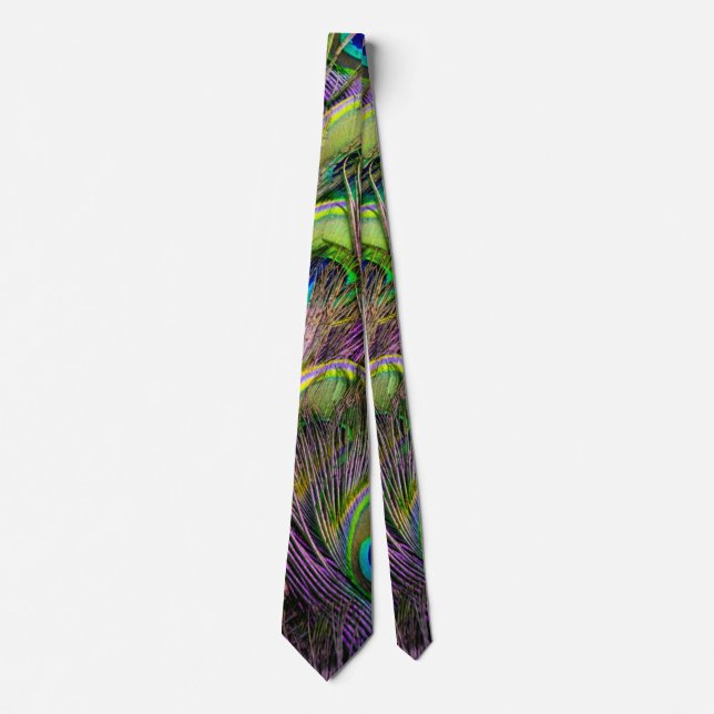 Corbata Pluma de pavo real  (Anverso)