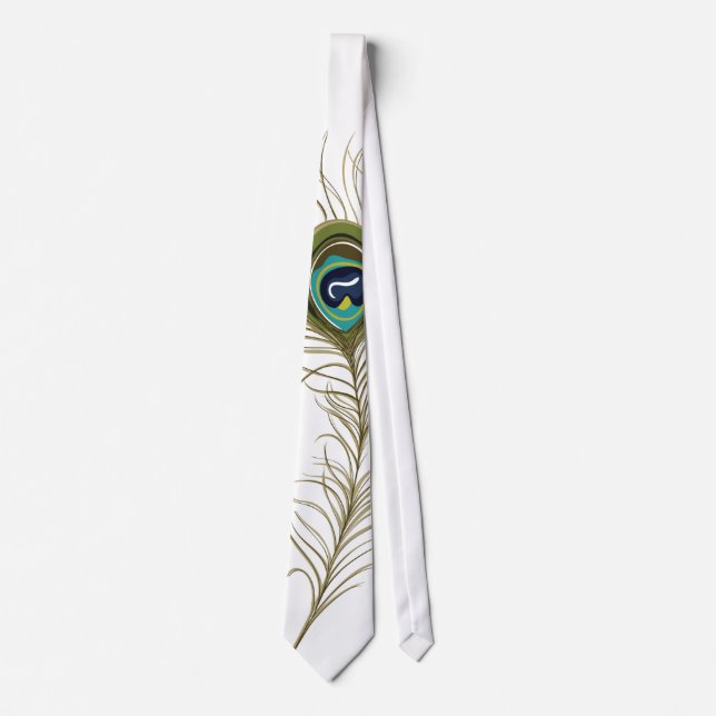 Corbata Pluma del pavo real (Anverso)