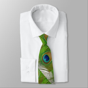 Corbata Pluma del pavo real