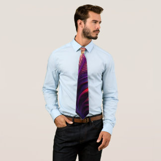 Corbata Plumas psicodélicas de los 70s 60s