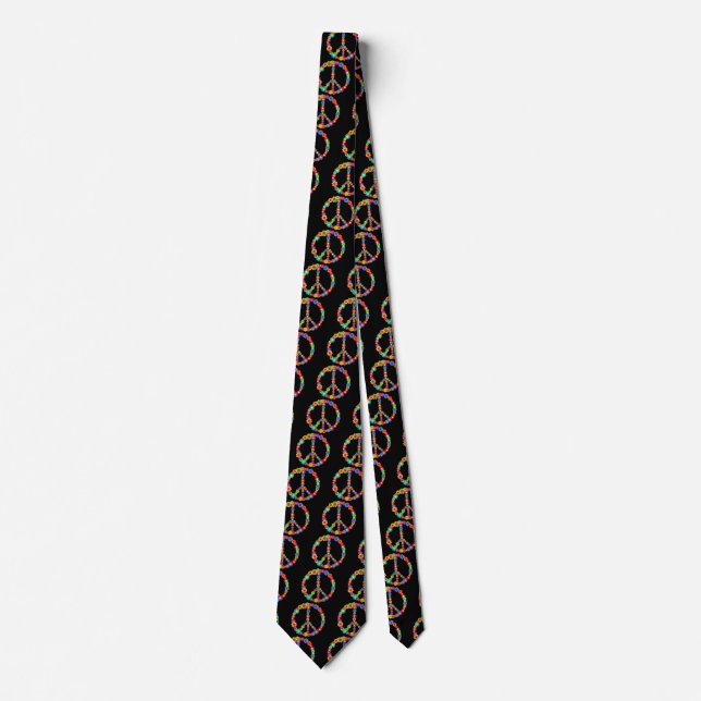 Corbata Poder Floral Paz (Anverso)
