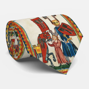 CORBATA POETA ALEMANA COMO MINIATURA MEDIEVAL TEUTÓNICA DE