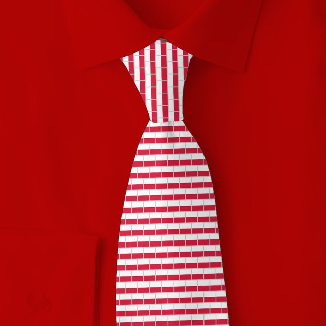Corbata Poland Flag Brick Pattern (Subido por el creador)