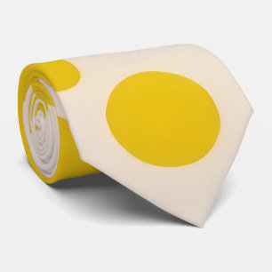 Corbata Polka Amarillo Brillante Punto De Cuello