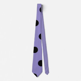 Corbata Polka Dot Neck Tie (Lavanda y negro)