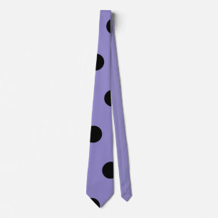 Corbata Polka Dot Neck Tie (Lavanda y negro)