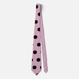 Corbata Polka Dot Neck Tie (Rosa y Negro)