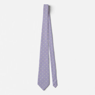 Corbata Polka Dots Lavender Cream Polka Pattern