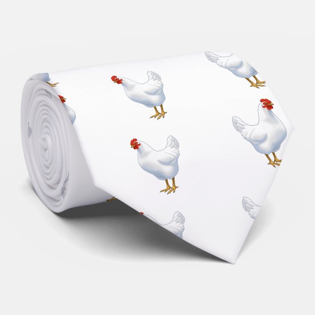 Corbata Pollo blanco de la leyenda (Enrollado)