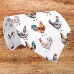 Corbata Pollo Divertido