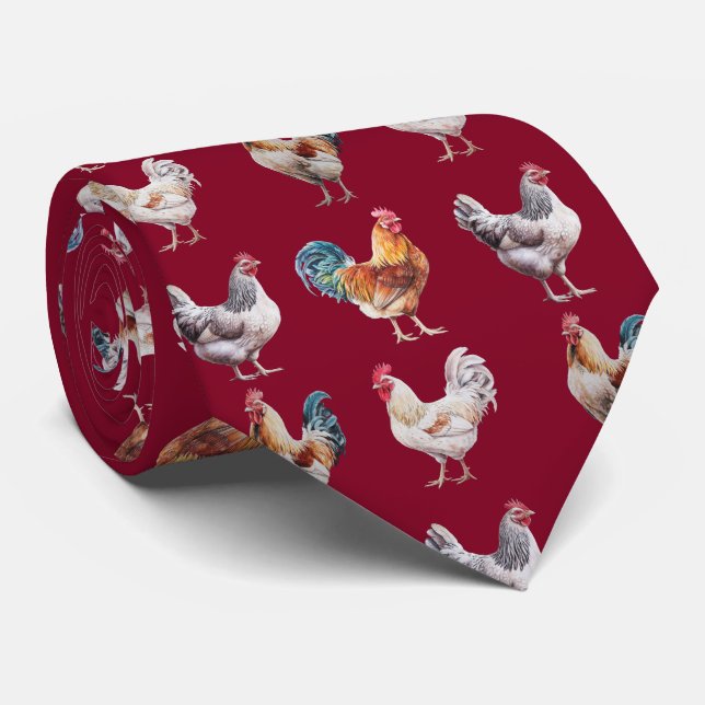 Corbata Pollo Hen Tie (Enrollado)