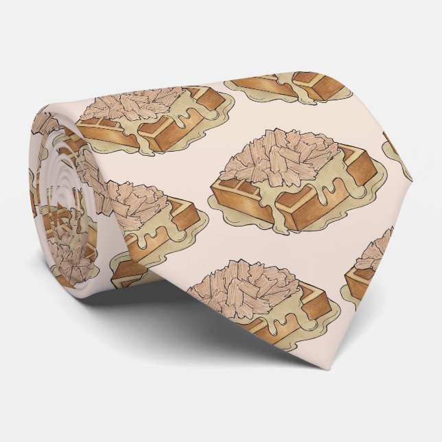 Corbata Pollo y Waffles Pennsylvania Alimentos holandeses  (Enrollado)