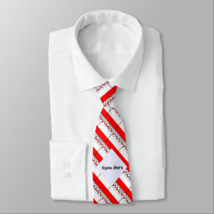 Corbata Polonia Bandera Polaca Baldosas Negro Personalizac