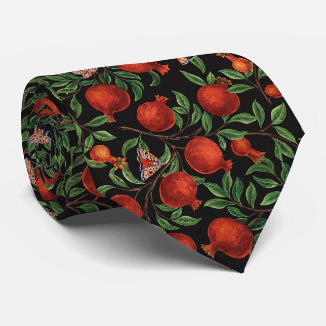 Corbata Pomegranatos y motos de bella (Enrollado)
