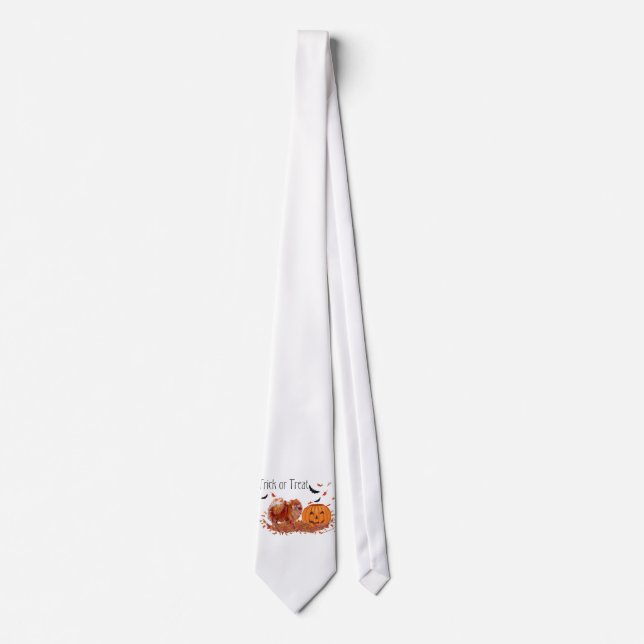 Corbata Pomerania de Halloween (Anverso)
