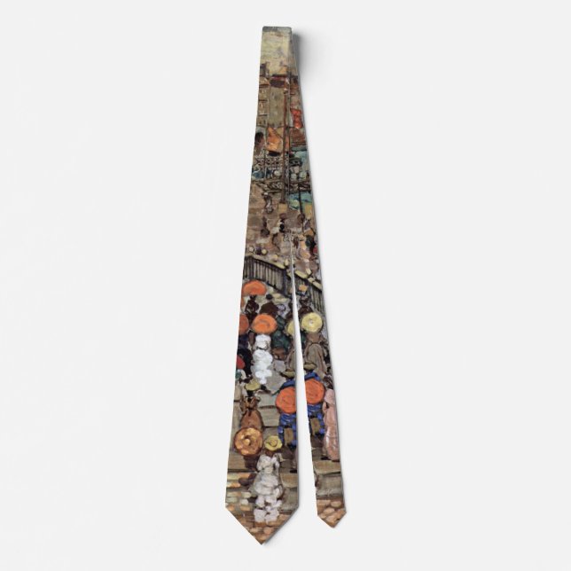 Corbata Ponte Della Paglia, Venecia de Maurice Prendergast (Anverso)