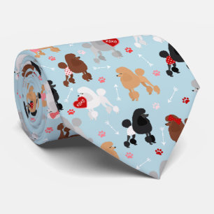 Corbata Poodle Valentine Pattern Necs Tie