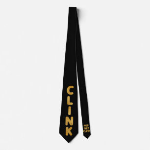 Corbata Pop Fizz Clink Typografía moderna