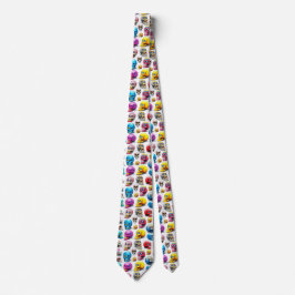 Corbata Pop Skulls Tie Halloween Style