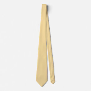 Corbata Popcorn Mantequilla Amarillo Color sólido Imprimir