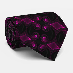 Corbata Por la noche Dawn Magenta Arte Artístico Fractal