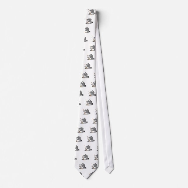 Corbata portero de hockey sobre hielo gráfico (Anverso)