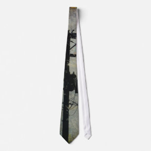 Corbata Poste para uso general - teléfono poste en negro