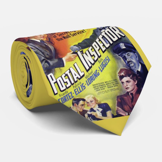 Corbata poster de cine del Inspector Postal de 1936 (Enrollado)