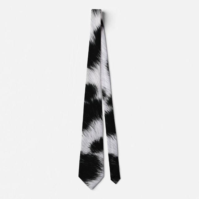 Corbata Póster de patrón de pelaje de dálmata falso elegan (Anverso)