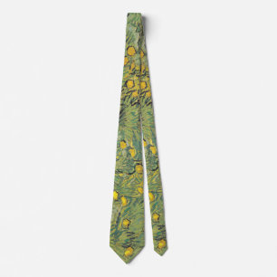 Corbata Prado Amarillo de Van Gogh - Arte Floral Clásico