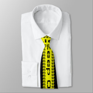 Corbata Precaución de los dedos