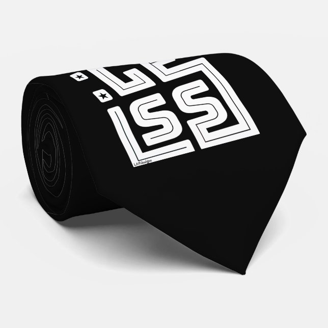 Corbata PREOCUPACIÓN MENOS motivacional y inspiradora (Enrollado)