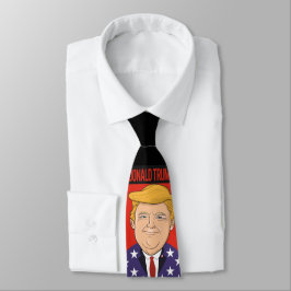 Corbata Presidente Donald Trump. Bandera estadounidense.