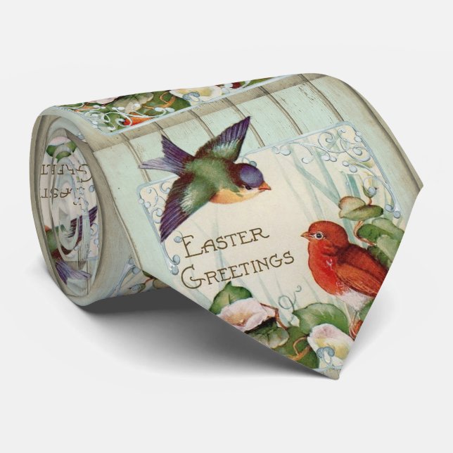 Corbata Primavera de Pascua Vintage (Enrollado)