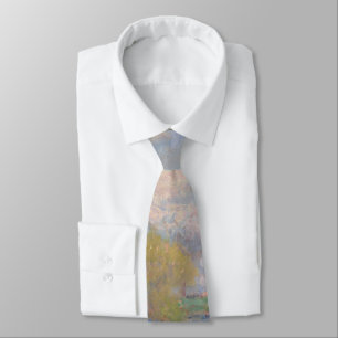 Corbata Primavera por el Sena de Monet Impresionista